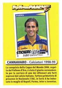 Cromo Difensore (altri) - Fabio Cannavaro - Calciatori 2010-2011 - Panini