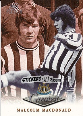 Sticker Malcolm Macdonald - Newcastle Greatest Platinum 1999 - Futera