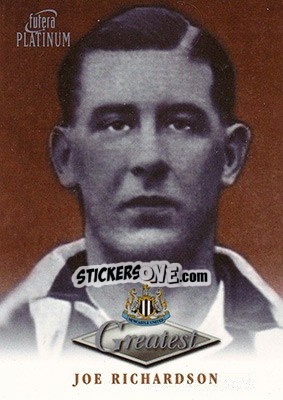 Sticker Joe Richardson - Newcastle Greatest Platinum 1999 - Futera