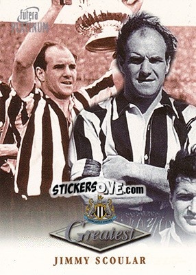 Cromo Jimmy Scoular - Newcastle Greatest Platinum 1999 - Futera