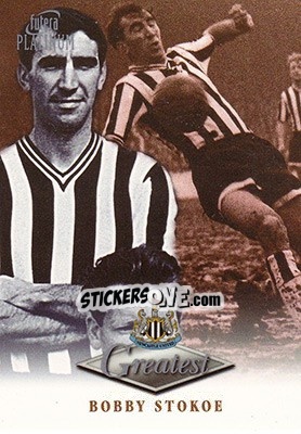 Figurina Bob Stokoe - Newcastle Greatest Platinum 1999 - Futera