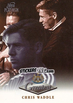 Sticker Chris Waddle - Newcastle Greatest Platinum 1999 n. 48 - Futera