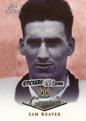 Sticker Sam Weaver - Newcastle Greatest Platinum 1999 - Futera