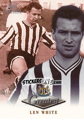 Sticker Len White - Newcastle Greatest Platinum 1999 - Futera
