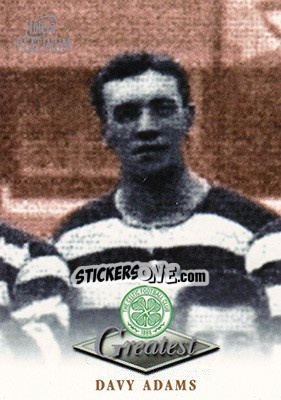 Sticker Davy Adams - Celtic Greatest Platinum 1999 - Futera