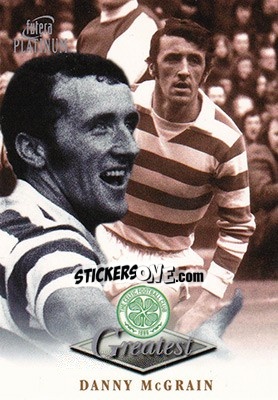 Sticker Danny McGain - Celtic Greatest Platinum 1999 - Futera