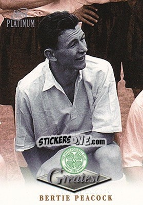 Sticker Bertie Peacock - Celtic Greatest Platinum 1999 - Futera