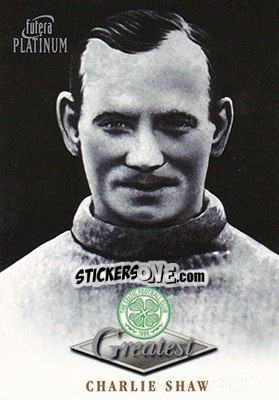 Sticker Charlie Shaw - Celtic Greatest Platinum 1999 - Futera