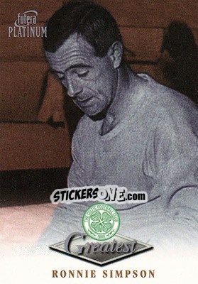 Sticker Ronnie Simpson - Celtic Greatest Platinum 1999 - Futera