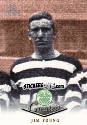 Cromo Jim Young - Celtic Greatest Platinum 1999 - Futera