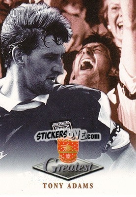 Sticker Tony Adams - Arsenal Greatest Platinum 1999 - Futera