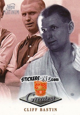Cromo Cliff Bastyin - Arsenal Greatest Platinum 1999 n. 5 - Futera