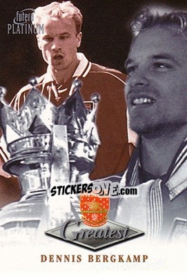Figurina Dennis Bergkamp - Arsenal Greatest Platinum 1999 - Futera