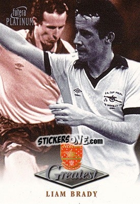Sticker Liam Brady - Arsenal Greatest Platinum 1999 n. 7 - Futera