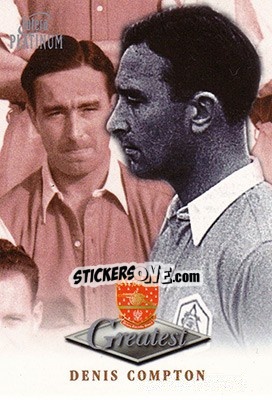 Sticker Denis Compton - Arsenal Greatest Platinum 1999 - Futera