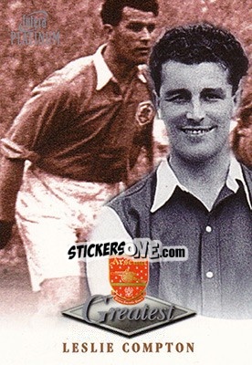 Sticker Leslie Compton - Arsenal Greatest Platinum 1999 n. 9 - Futera