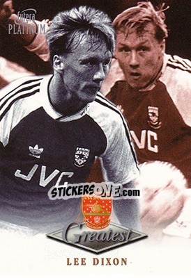 Sticker Lee Dixon - Arsenal Greatest Platinum 1999 - Futera