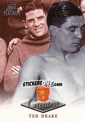 Sticker Ted Drake - Arsenal Greatest Platinum 1999 n. 13 - Futera