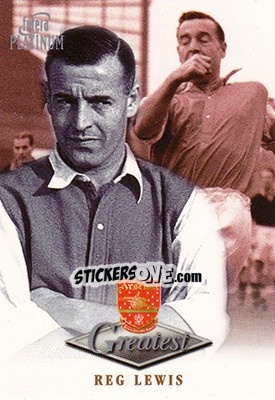 Sticker Reg Lewis - Arsenal Greatest Platinum 1999 n. 28 - Futera