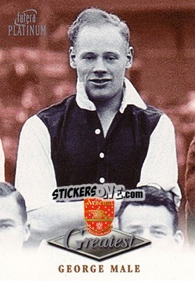Sticker George Male - Arsenal Greatest Platinum 1999 n. 31 - Futera