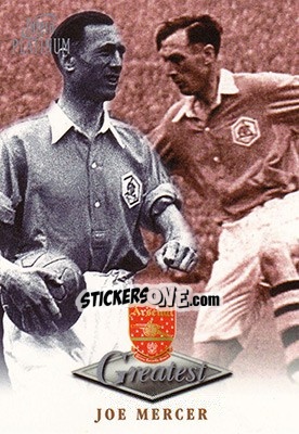 Sticker Joe Mercer - Arsenal Greatest Platinum 1999 - Futera