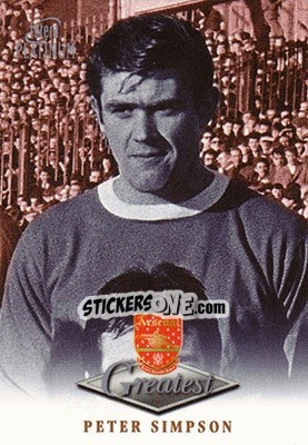 Sticker Peter Simpson - Arsenal Greatest Platinum 1999 n. 45 - Futera