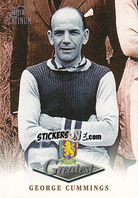 Sticker George Cummings - Aston Villa Greatest Platinum 1999 - Futera