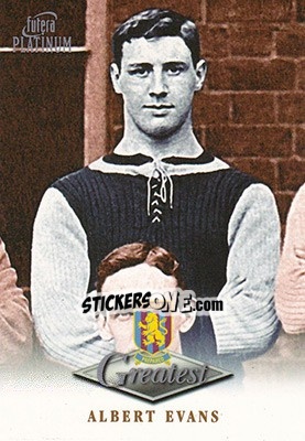 Sticker Albert Evans - Aston Villa Greatest Platinum 1999 - Futera