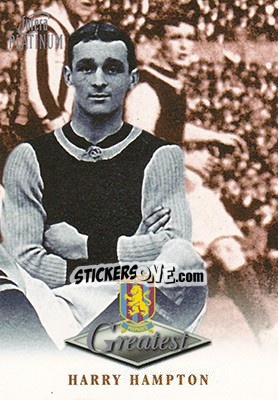 Figurina Harry Hampton - Aston Villa Greatest Platinum 1999 n. 24 - Futera