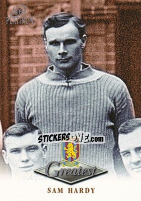 Sticker Sam Hardy - Aston Villa Greatest Platinum 1999 - Futera