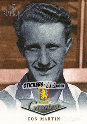 Figurina Con Martin - Aston Villa Greatest Platinum 1999 n. 30 - Futera
