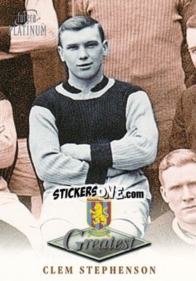 Cromo Clem Stephenson - Aston Villa Greatest Platinum 1999 - Futera