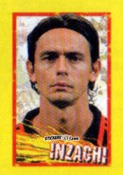 Sticker Filippo Inzaghi - Calcio 2006-2007 Pocket Collection n. 166 - Merlin