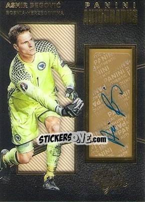 Sticker Asmir Begovic - Black Gold Soccer 2016-2017 n. A-AB - Panini