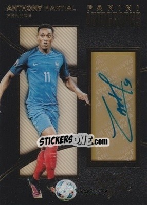Sticker Anthony Martial - Black Gold Soccer 2016-2017 n. A-AMA - Panini