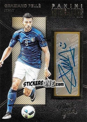 Sticker Graziano Pellè - Black Gold Soccer 2016-2017 n. A-GP - Panini