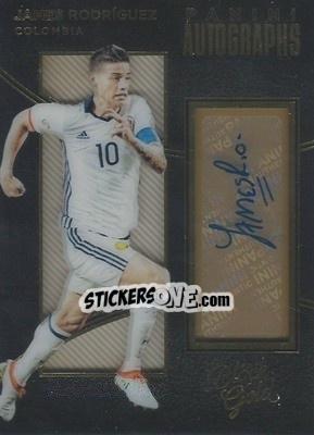 Sticker James Rodriguez - Black Gold Soccer 2016-2017 n. A-JR - Panini