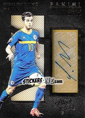 Sticker Miralem Pjanic - Black Gold Soccer 2016-2017 n. A-MP - Panini
