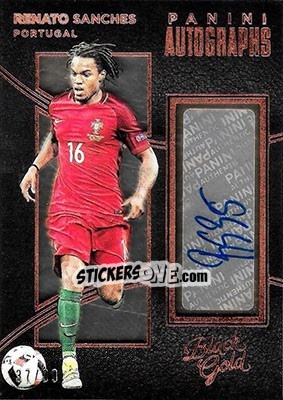 Sticker Renato Sanches - Black Gold Soccer 2016-2017 n. A-RS - Panini