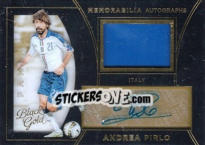 Sticker Andrea Pirlo - Black Gold Soccer 2016-2017 - Panini