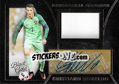 Sticker Cristiano Ronaldo - Black Gold Soccer 2016-2017 n. MA-CR - Panini