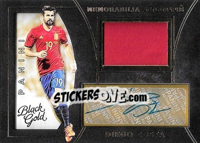 Cromo Diego Costa - Black Gold Soccer 2016-2017 - Panini