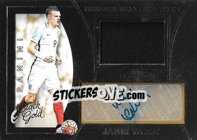 Figurina Jamie Vardy - Black Gold Soccer 2016-2017 - Panini