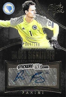 Figurina Asmir Begovic - Black Gold Soccer 2016-2017 - Panini