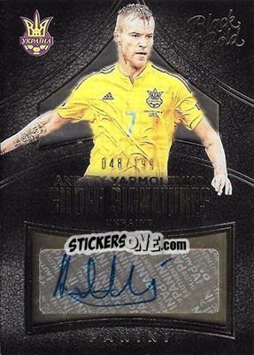 Figurina Andriy Yarmolenko - Black Gold Soccer 2016-2017 - Panini