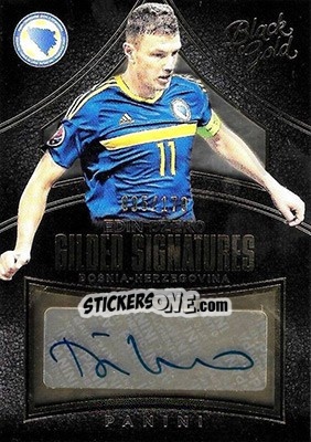 Cromo Edin Dzeko - Black Gold Soccer 2016-2017 - Panini