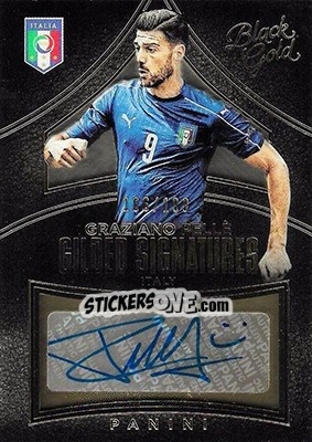Sticker Graziano Pelle - Black Gold Soccer 2016-2017 - Panini