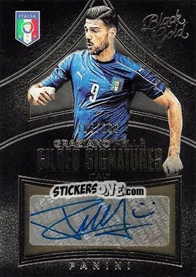 Sticker Graziano Pelle - Black Gold Soccer 2016-2017 n. GS-GPE - Panini