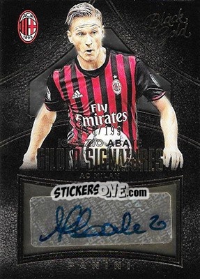 Sticker Ignazio Abate - Black Gold Soccer 2016-2017 - Panini