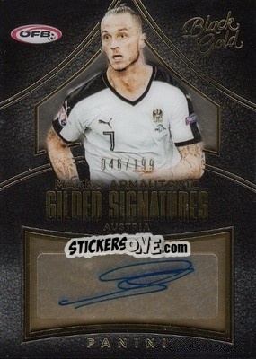 Sticker Marko Arnautovic - Black Gold Soccer 2016-2017 n. GS-MA - Panini